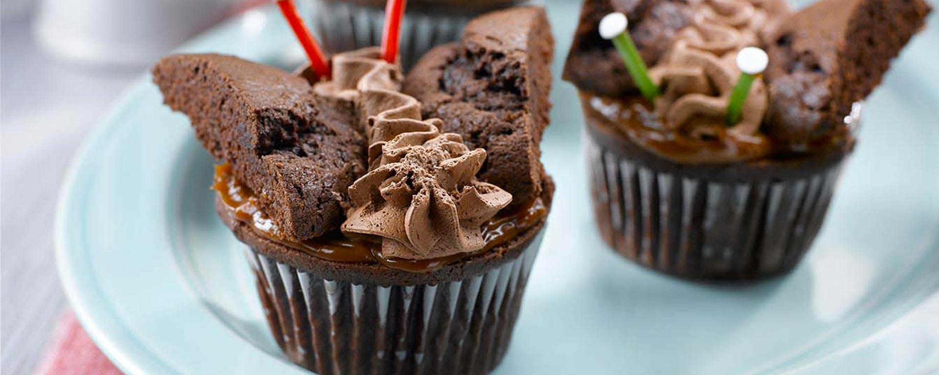 Photo of - Sour Cream Chocolate Cupcake Butterflies