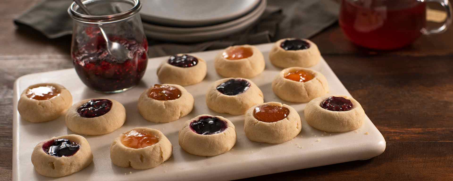 Photo of - Jam Thumbprint Cookie
